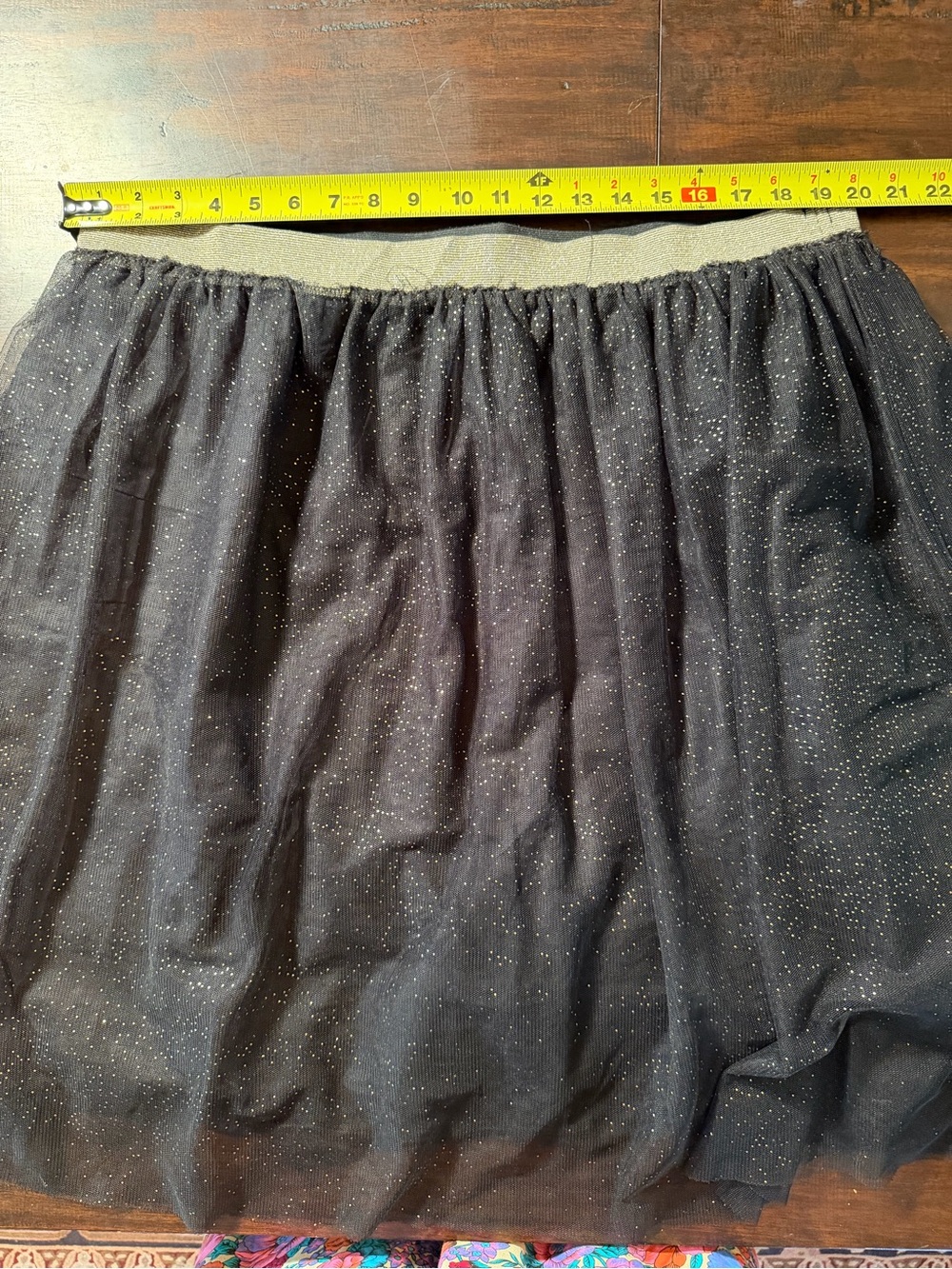 3x forever 21 black with sparkle specks tulle skirt
